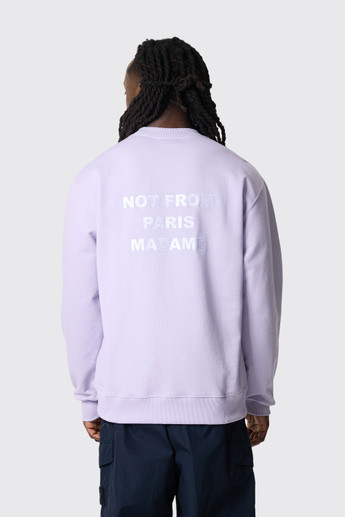 Drôle de Monsieur Le Sweatshirt Slogan K-SW149-CO127 LAV Lavander