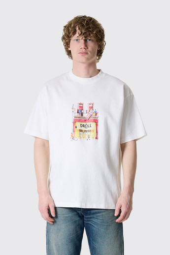 Drôle de Monsieur T-Shirt Drole Cafe K-TS307-CO002 OW Off White