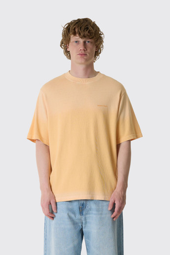 Bram's Fruit Distressed Big Lemon Outline T-Shirt 2026 Orange