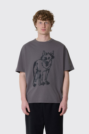 Wild Animals Wolf T-Shirt Grey