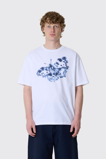 Wild Animals Butterfly T-Shirt White