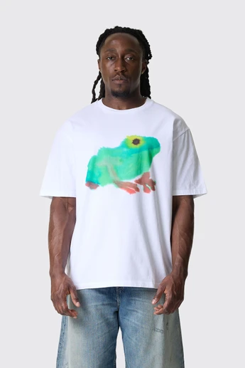 Wild Animals Frog T-Shirt Frog White