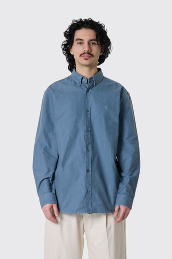 Carhartt WIP Bolton Shirt LS I030238 3GG.GD Velvet Blue
