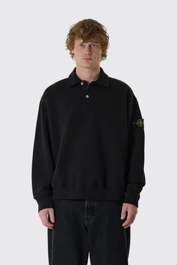 Stone Island 6100054 LS Polo L2S156100054S0458 V0029 Black