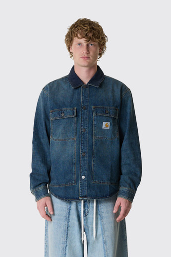 Carhartt WIP Oakland Shirt Jac I037532 453.4Q Blue/Dark Navy