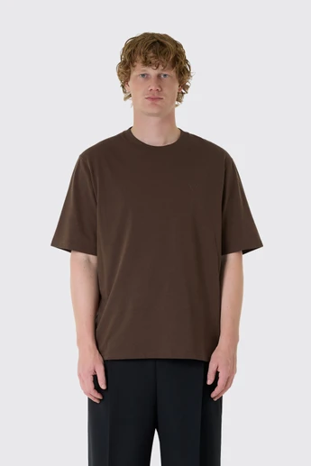 AMI Paris Paris Quota T-Shirt  UTS357.726 2221 Marron Chocolat