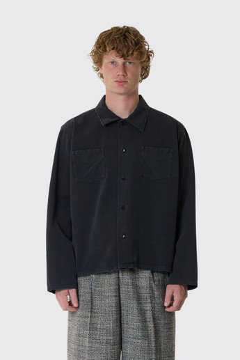 Stockholm Surfboard Club Club Overshirt U4000300 WB1 Washed Black