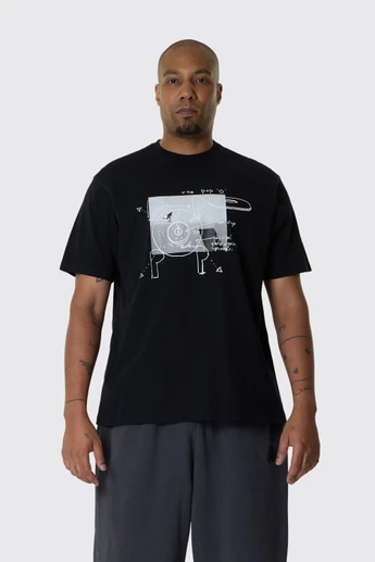 POP Trading Company Time T-Shirt POPAW26_02-011 Black