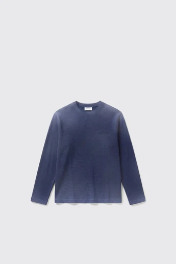 Bram's Fruit Stamp Waffle Longsleeve 2080 Washed Midnight Blue