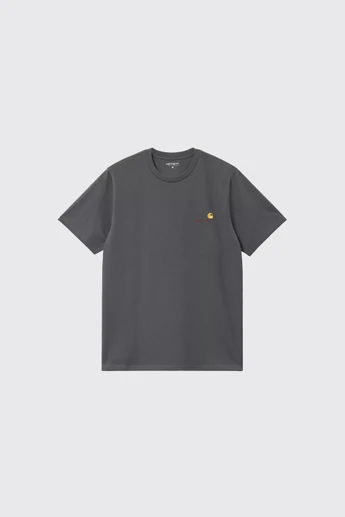 Carhartt WIP S/S American Script T-Shirt I029956 87.XX Graphite