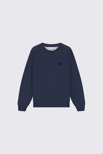 Filling Pieces Sweatshirt Embroidered Knot Melange 422630500397 150 Navy