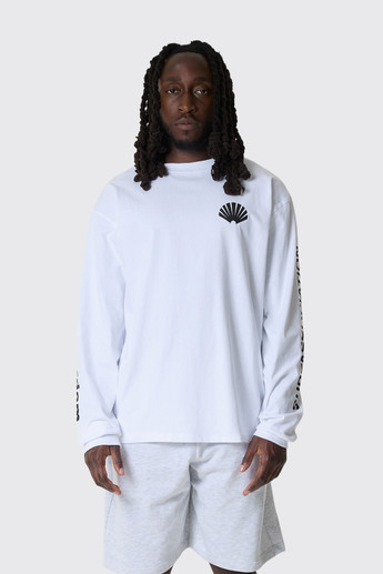 New Amsterdam Surf Association Logo Longsleeve 9909186001 White/Black
