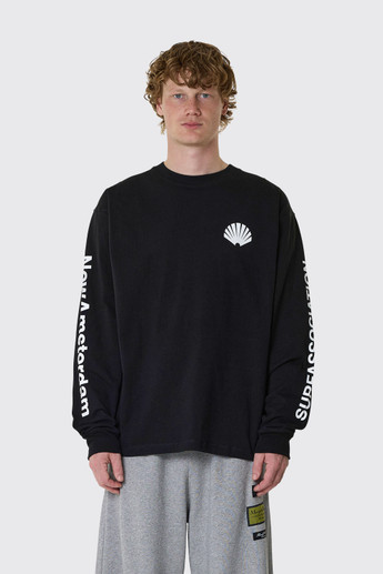 New Amsterdam Surf Association Logo Longsleeve 9909186002 Black/White