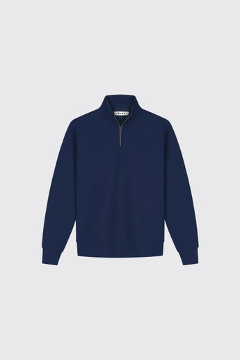 Olaf Hussein Essential Half Zip Sweat M260205 Naval Academy