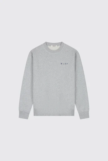 Olaf Hussein Lasso Face Crewneck M260200 HTR Grey