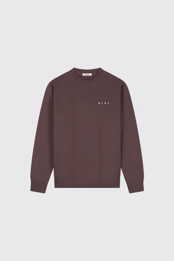Olaf Hussein Lasso Face Crewneck M260200 Chocolateplum