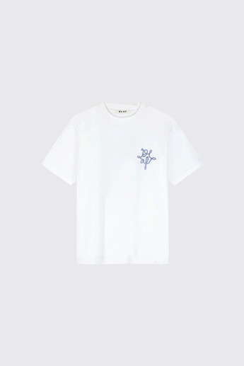 Olaf Hussein Lasso Monogram Tee M260110 Optical White