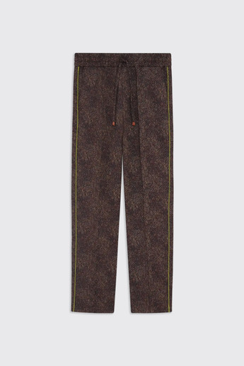 Drôle de Monsieur Jacquard Elastic Waist Pants M-BP191-PL185 MC Multicolor