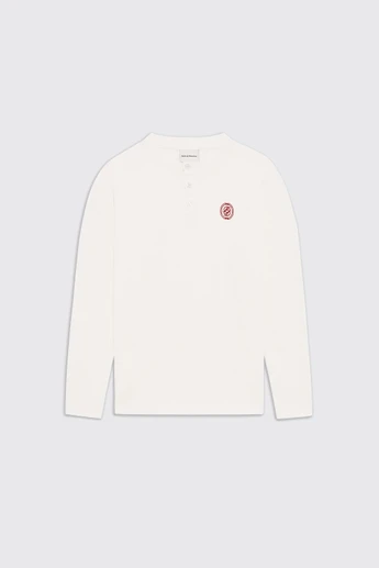 Drôle de Monsieur D Mirror Waffle Longsleeve T-Shirt M-TS356-CO231 Off White