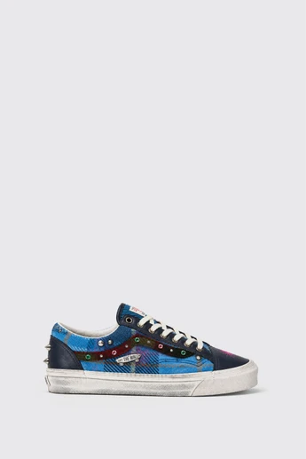 VANS LX Old Skool 36  VN000E8V BIP1 Harris Tweed Navy/Multi