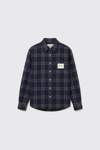 Bram's Fruit Flanel Overshirt FW26-2016 Navy