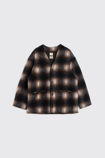 Girls of Dust Base Cardigan U-B-007B-FTC-W26 Sepia/Cream