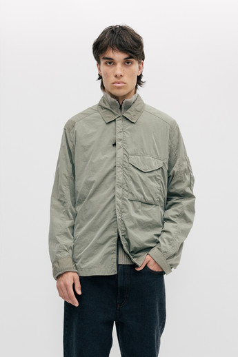 C.P. Company Overshirt in Chrome - R Silver Sage - Calico Club