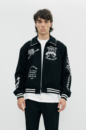 Represent Storm in The Heaven Varsity Jacket