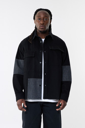JW Anderson Patchwork Overshirt Black