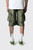 Andersson Bell Nadrin Multi Pocket Cargo Shorts Khaki