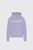 Flaneur Printed Logo Hoodie Washed 650 Purple