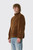 POP Trading Halfzip Polar Fleece Sweat Bison