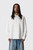 AMI Paris Paris Overshirt with Knitted de Coeur UJK897.DE0126 Blanc Creme