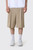 AMI Paris Paris Low Waist Wide Bermuda HSO827.WV0197 Beige Taupe/Blanc Creme