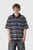 Martine Rose Oversized S/S Polo 674JE09059 Grey Black Stripe