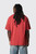 Drôle de Monsieur Le T-shirt Slogan Classique K-TS202-CO002 DRD Dark Red