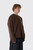 AMI Paris Paris Quota Crewneck Sweater  UKS836.KN0135 A362 Marron Chocolate/Ecru