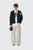 AMI Paris Paris Quota V Neck Cardigan with de Coeur UKC365.KN0135 A279 Vert Bouteille/Ecru
