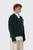 AMI Paris Paris Quota V Neck Cardigan with de Coeur UKC365.KN0135 A279 Vert Bouteille/Ecru