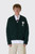 AMI Paris Paris Quota V Neck Cardigan with de Coeur UKC365.KN0135 A279 Vert Bouteille/Ecru