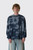 POP Trading Company Berghaus & POP Waffle T-Shirt LS POPBERGAW26_0 Navy
