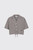 GANNI Check Cotton Cropped Bowling Shirt A1040308 979 Chicory Coffee