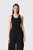 GANNI Compact Pointelle Rib Jersey Tank Top A1040451 099 Black