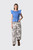 GANNI Stretch Cotton Angel Sleeve Smocked Top A1040422 591 Marina
