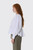 GANNI Compact Poplin Gathered Peplum Blouse A1040500 Bright White 151