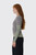GANNI Soft Cotton Rib Long Sleeve Double Layer A1040472 Port Royale 431