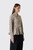 GANNI Light Check Flannel Peplum Shirt A1140033 Oyster Gray 873