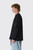 Simone Rocha Lace Up Hem Layered Long Sleeve T-Shirt 5478 0562 Black/Black