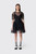 Simone Rocha Mini Puff Sleeve Cord Hip Dress 7511 0069 Black/Black