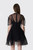 Simone Rocha Mini Puff Sleeve Cord Hip Dress 7511 0069 Black/Black